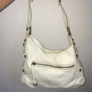 Jcrew vintage white leather purse